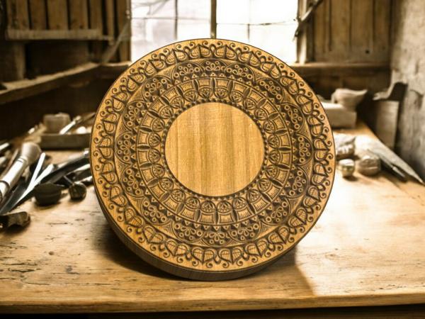 Mandalastempel aus Hartholz Mandalastempel aus Hartholz